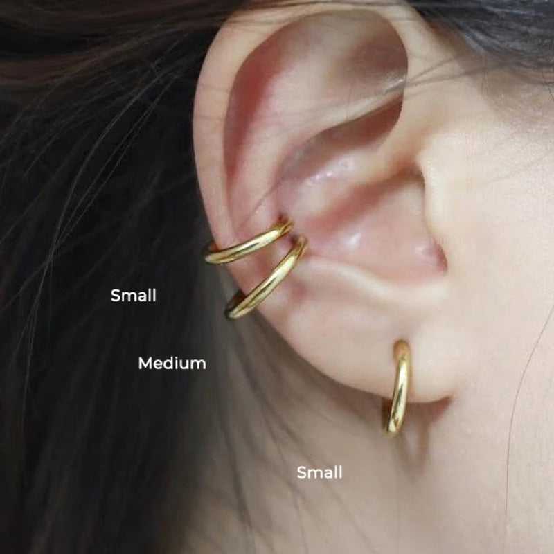 Ear piercing-free ear clip
