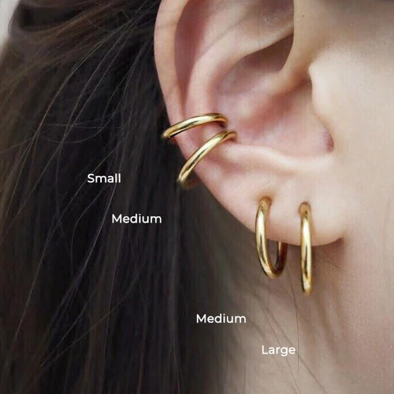 Ear piercing-free ear clip