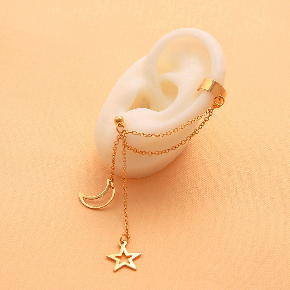No Ear Piercing Creative Retro Simple Alloy Metal Ear Clip