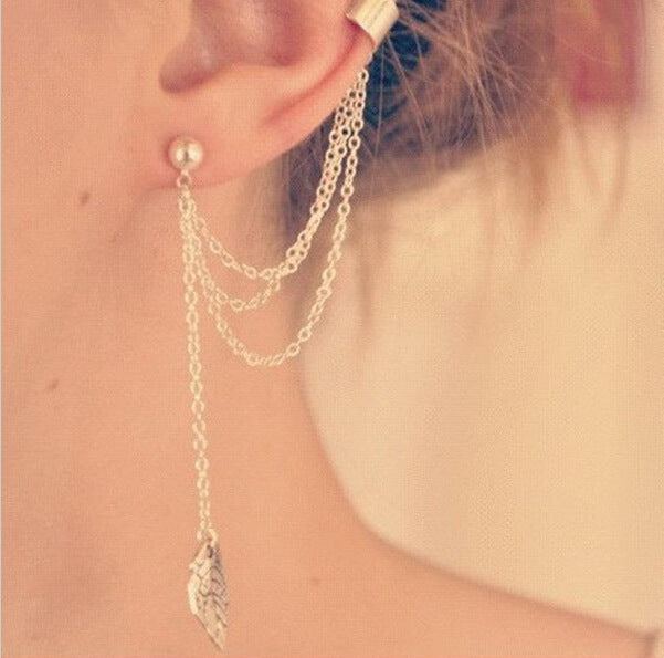No Ear Piercing Creative Retro Simple Alloy Metal Ear Clip